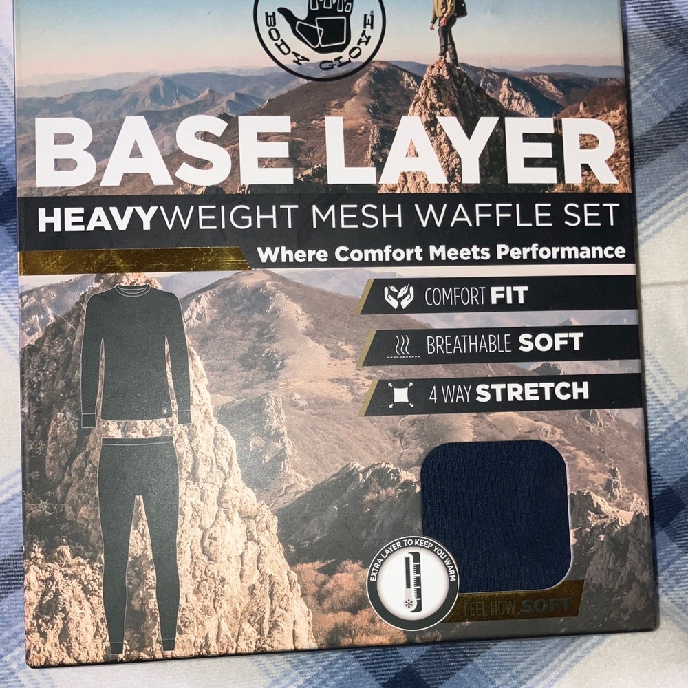 Body Glove Black Mesh Base Layer Set
